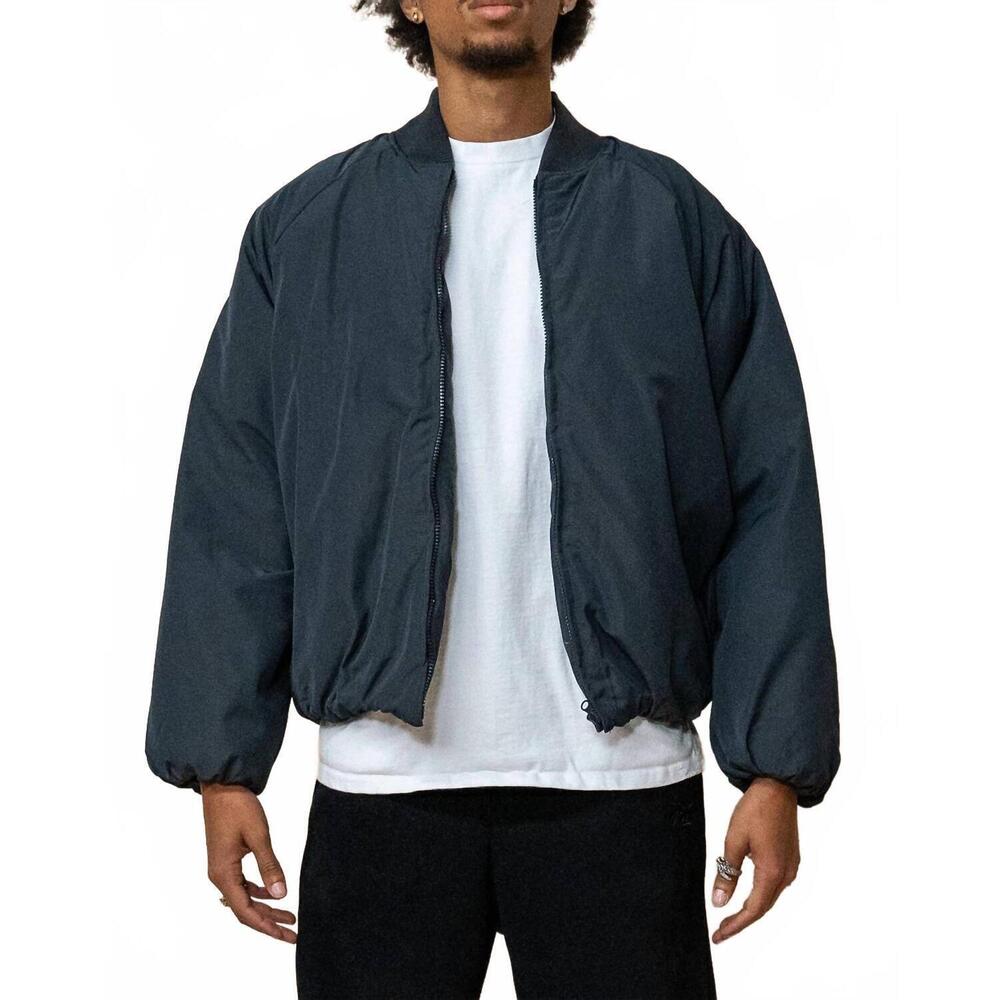 NEW EPTM cropped bubble bomber jacket in charcoal